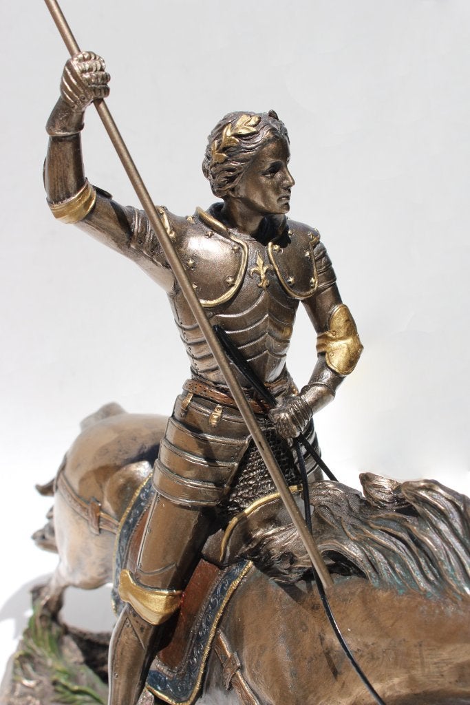 Unicorn Studios WU76003A4 Joan of Arc On Horse Back with Flag - Mbz and Color - Image 3
